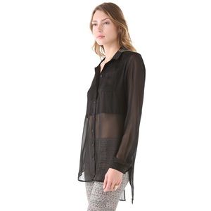 free people best of both world shirt in black
